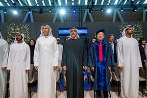 Khaled bin Mohamed bin Zayed attends Mohamed bin Zayed University of Artificial