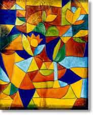 Abstract Glass Painting