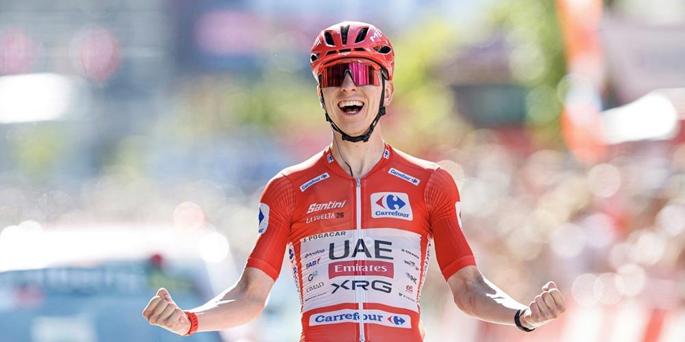 Tadej Pogačar mounts imperious attack to win stage 4 of the Vuelta a España